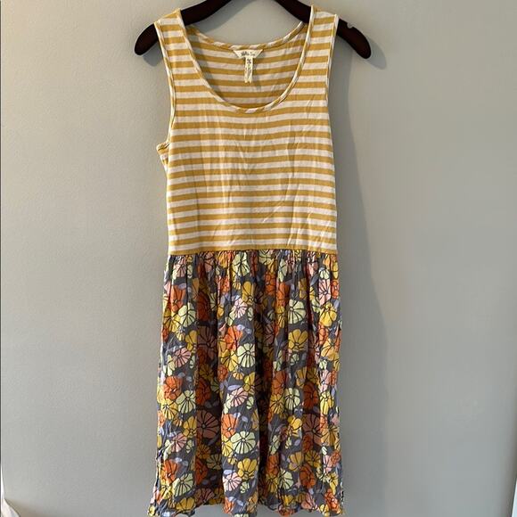 Matilda Jane Yellow and Orange Sleeveless Sundress - Picture 1 of 4